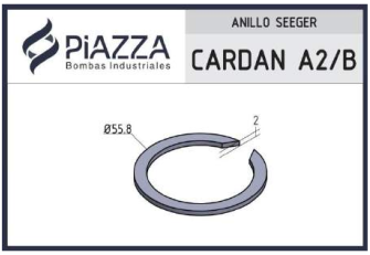 Anillo Seeger para Cardan - Puntera: A2 / B