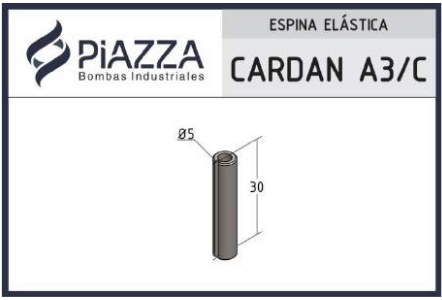 Espina Elástica para Cardan - Puntera: A3 / C