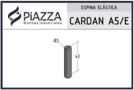 Espina Elástica para Cardan - Puntera: A5 / E