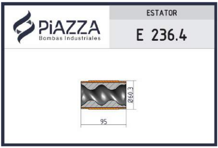 Estator 236.4 - AISI 304 - Viton (FPM)