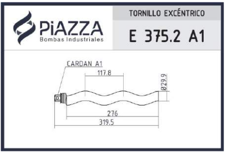 tornillo sin fin helicoidal E 375.2