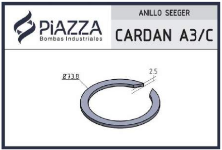 [ASEEG-PCAR-0A3/C] Anillo Seeger para Cardan - Puntera: A3 / C