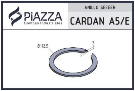 [ASEEG-PCAR-0A5/E] Anillo Seeger para Cardan - Puntera: A5 / E