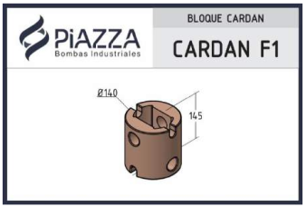 [BL-PCARDAN-000F1] Bloque Cardan - Puntera: F1