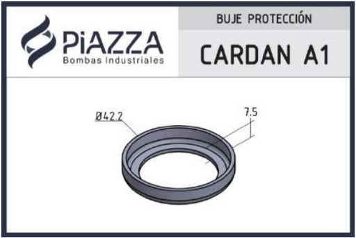 [BPROT-PCAR-000A1] Buje de protección para Cardan - Puntera: A1