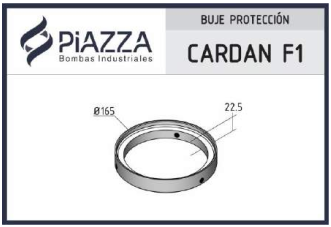 [BPROT-PCAR-000F1] Buje de protección para Cardan - Puntera: F1