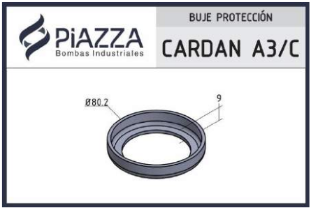 [BPROT-PCAR-0A3/C] Buje de protección para Cardan - Puntera: A3 / C
